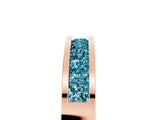 Rose gold Channel Set Princess Cut Blue Topaz Eternity Band_29