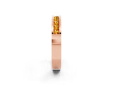 Rose gold Channel Set Princess Cut Citrine Eternity Band_38