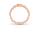 Rose gold Channel Set Princess Cut Citrine Eternity Band_9