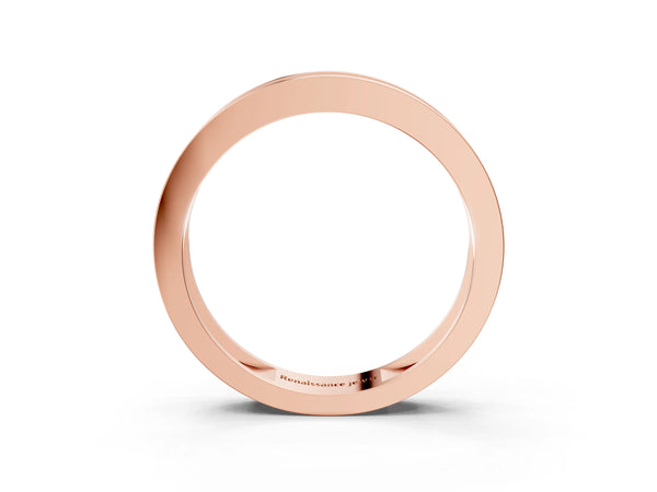 Rose gold Channel Set Princess Cut Diamond Eternity Band