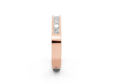 Rose gold Channel Set Princess Cut Diamond Eternity Band_26