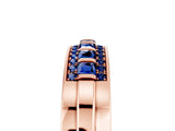 Rose gold Channel-Set Princess Cut Diamond Pavé Band_35