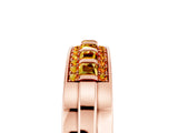 Rose gold Channel-Set Princess Cut Diamond Pavé Band_35