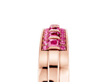 Rose gold Channel-Set Princess Cut Diamond Pavé Band_47