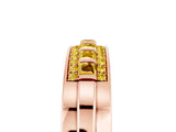 Rose gold Channel-Set Princess Cut Diamond Pavé Band_47