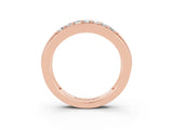 Rose gold Channel-Set Princess Cut Diamond Pavé Band_50