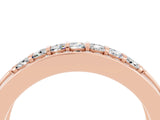 Rose gold Channel-Set Princess Cut Diamond Pavé Band_51
