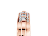 Rose gold Channel-Set Princess Cut Diamond Pavé Band_52