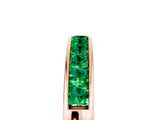 Rose gold Channel Set Princess Cut Emerald Eternity Band_11
