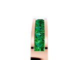 Rose gold Channel Set Princess Cut Emerald Eternity Band_29