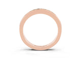 Rose gold Channel Set Princess Cut Green Sapphire Eternity Band_9