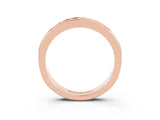 Rose gold Channel Set Princess Cut Moissanite Eternity Band_9