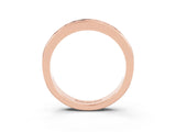 Rose gold Channel Set Princess Cut Morganite Eternity Band_9