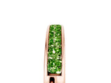 Rose gold Channel Set Princess Cut Peridot Eternity Band_11