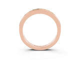 Rose gold Channel Set Princess Cut Peridot Eternity Band_9