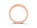 Rose gold Channel Set Princess Cut Pink Sapphire Eternity Band_21