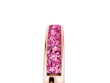 Rose gold Channel Set Princess Cut Pink Sapphire Eternity Band_23