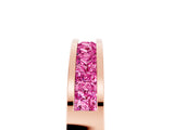 Rose gold Channel Set Princess Cut Pink Sapphire Eternity Band_53