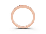 Rose gold Channel Set Princess Cut Ruby Eternity Band_9
