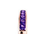 Rose gold Channel Set Princess Cut Tanzanite Eternity Band_11