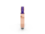 Rose gold Channel Set Princess Cut Tanzanite Eternity Band_26