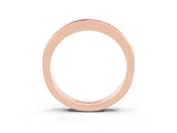Rose gold Channel Set Princess Cut Tanzanite Eternity Band_9