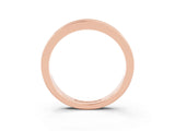 Rose gold Channel Set Round Aquamarine Eternity Band_9