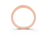 Rose gold Channel Set Round Blue Topaz Eternity Band_9
