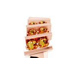 Rose gold Channel Set Round Citrine Anniversary Band with Vertical Prongs_11