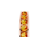 Rose gold Channel Set Round Citrine Eternity Band_11