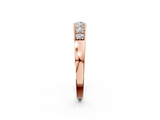 Rose gold Channel-Set Round Diamond Comfort Fit Band_4
