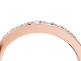 Rose gold Channel-Set Round Diamond Comfort Fit Band_6