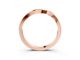 Rose gold Channel-Set Round Diamond Contour Band_5