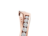 Rose gold Channel-Set Round Diamond Contour Band_7