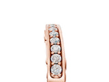 Rose gold Channel Set Round Diamond Contoured Band_9