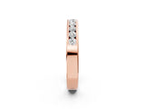 Rose gold Channel-Set Round Diamond Eternity Band_4