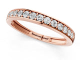 Rose gold Channel-Set Round Diamond Half Eternity Band_3