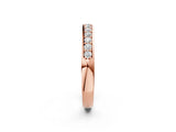 Rose gold Channel-Set Round Diamond Half Eternity Band_4