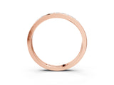 Rose gold Channel-Set Round Diamond Half Eternity Band_5