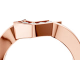 Rose gold Channel-Set Round Diamond Twist Band_8