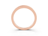Rose gold Channel Set Round Moissanite Eternity Band_9