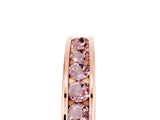 Rose gold Channel Set Round Morganite Eternity Band_11
