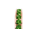 Rose gold Channel Set Round Peridot Eternity Band_11