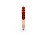 Rose gold Channel Set Round Ruby Eternity Band_11