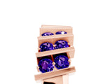 Rose gold Channel Set Round Tanzanite Anniversary Band with Vertical Prongs_11