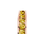 Rose gold Channel Set Round Yellow Sapphire Eternity Band_23