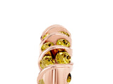 Rose gold Channel Set Round Yellow Sapphire Multi-Row Band_11