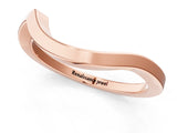 Rose gold Chevron Curved Solitaire Band_39