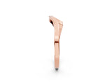 Rose gold Chevron Curved Solitaire Band_40