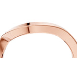 Rose gold Chevron Curved Solitaire Band_42